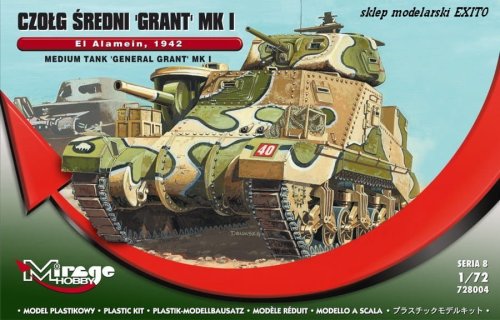 Przejdź do produktu MIRAGE 728004 - 1:72 Medium Tank General Grant Mk.I - El Alamein 1942