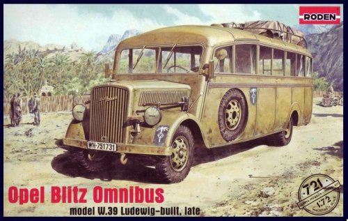 Przejdź do produktu RODEN 721 - 1:72 Opel Blitz Omnibus model W39 Ludewig-built late