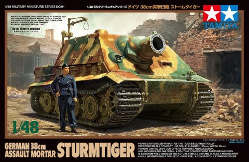 Przejdź do produktu TAMIYA 32591 - 1:48 Sturmtiger - German 38cm Assault Mortar