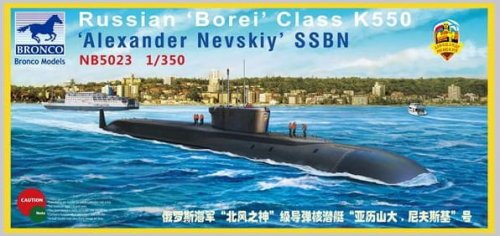 Przejdź do produktu BRONCO NB 5023 - 1:350 Russian Borei Class K-550 Alexander Nevsky