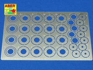 ABER 25025 - 1:25 Standard slotted discs brakes dia. 12mm (Standartowe nacinane tarcze hamulcowe)