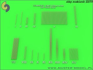 MASTER SM-350-077 - 1:350 Zestaw masztów, rej oraz detali do pancernika SMS Viribus Unitis