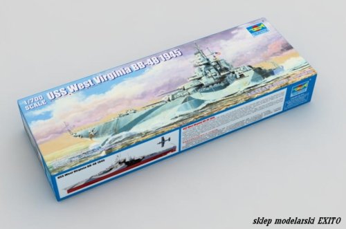 Przejdź do produktu TRUMPETER 05772 - 1:700 USS West Virginia BB-48 1945