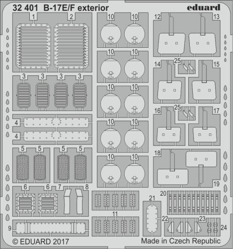 Przejdź do produktu EDUARD 32401 - 1:32 B-17E/F exterior