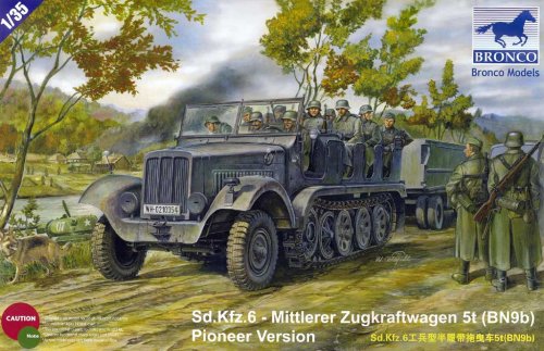 Przejdź do produktu BRONCO CB 35041 - 1:35 Sd.Kfz.6 Mittlerer Zugkraftwagen 5t (BN9b)