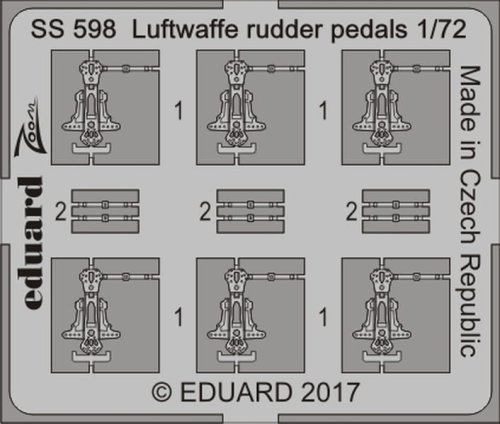 Przejdź do produktu EDUARD SS598 - 1:72 Luftwaffe rudder pedals