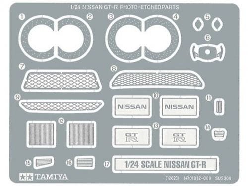 Przejdź do produktu TAMIYA 12623 - 1:24 Nissan GT-R Photo-Etched Parts
