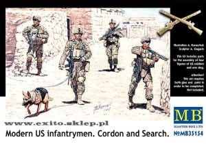MASTER BOX 35154 - 1:35 Modern US infantrymen - Cordon and Search