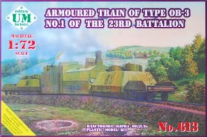UNIMODELS 613 - 1:72 Armored Train of type OB-3 No 1 23D Battalion