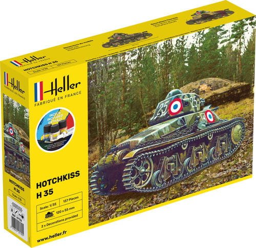 Przejdź do produktu HELLER 57132 - 1:35 Hotchkiss H35 - Starter Kit