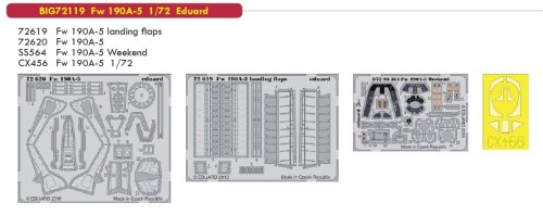 Przejdź do produktu EDUARD BIG72119 - 1:72 Fw 190A-5