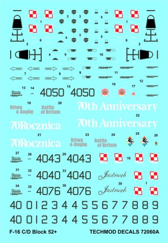 Przejdź do produktu TECHMOD 72060 - 1:72 F-16C/D