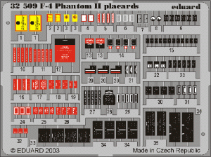 EDUARD 32509 - 1:32 F-4 placards