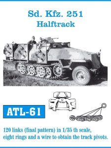 Friulmodel ATL-061 - 1:35 Metalowe gąsienice Sd.Kfz.251 Halftrack final pattern