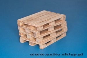 RB MODEL 35D30 - 1:35 Palety z naturalnego drewna 4 szt