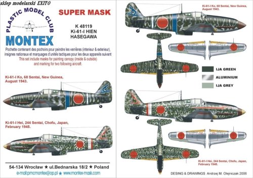 Przejdź do produktu MONTEX K48119 - 1:48 Ki-61-I Hien