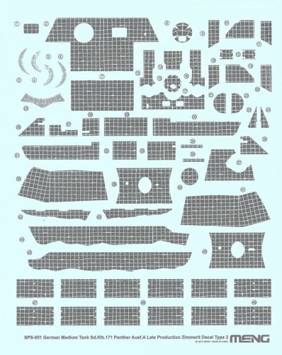 Przejdź do produktu MENG MODEL SPS051 - 1:35 Sd.Kfz.171 Panther Ausf.A Late Production Zimmerit Decal Type 2
