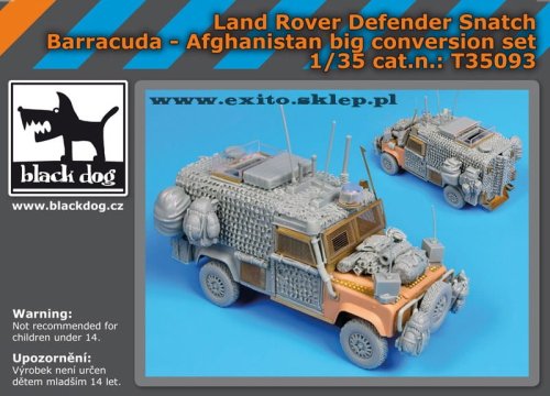 Przejdź do produktu BLACK DOG T35093 - 1:35 Land Rover Defender Snatch Barracuda - Afghanistan big conversion set