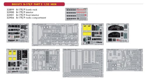 Przejdź do produktu EDUARD BIG3375 - 1:32 Boeing B-17E/F  Part 2