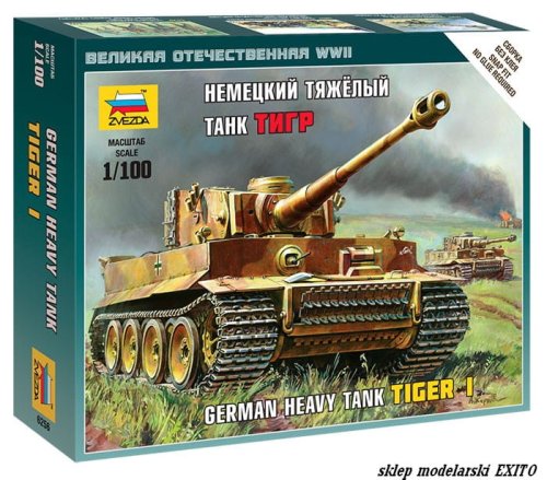 Przejdź do produktu ZVEZDA 6256 - 1:100 Tiger I German Heavy Tank