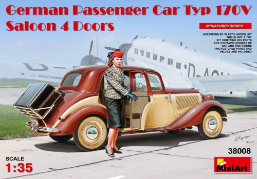Przejdź do produktu MINIART 38008 - 1:35 German Passenger Car Typ 170V Saloon 4 doors