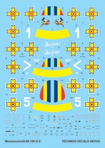 TECHMOD 48072 - 1:48 Messerschmitt Bf-109 G-2 Roumanian Air Force