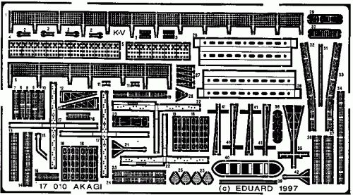 Przejdź do produktu EDUARD 17010 - 1:700 Akagi