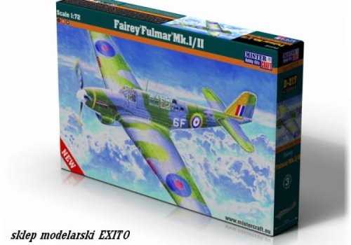 Przejdź do produktu MISTERCRAFT D217 - 1:72 Fairey Fulmar Mk.I/II