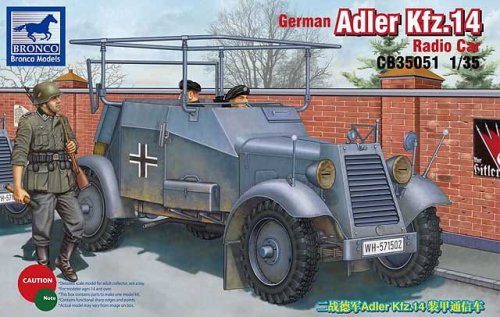 Przejdź do produktu BRONCO CB 35051 - 1:35 Adler Kfz.14 Radio Armored Car