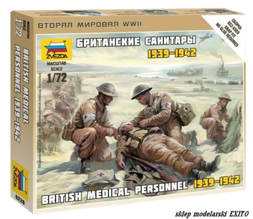 Przejdź do produktu ZVEZDA 6228 - 1:72 British Medic Team 1939-1942