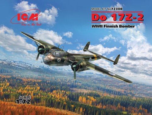 Przejdź do produktu ICM 72308 - 1:72 Dornier Do 17Z-2 WWII Finnish Bomber