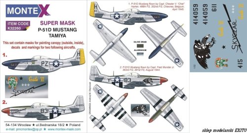 Przejdź do produktu MONTEX K32260 - 1:32 P-51D Mustang