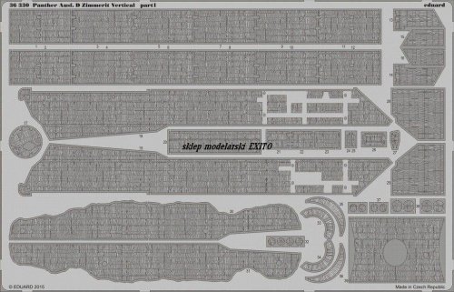Przejdź do produktu Eduard 36330 - 1:35 Panther Ausf. D Zimmerit Vertical