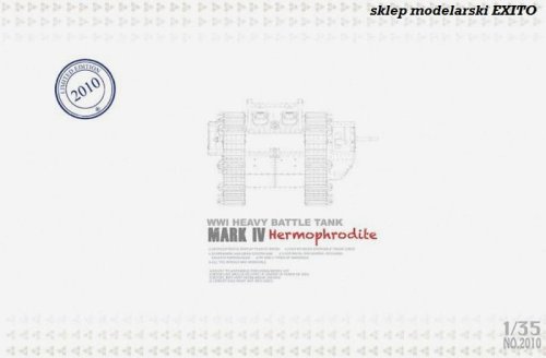 Przejdź do produktu TAKOM 2010 - 1:35 Mark IV Hermophrodite - WWI Heavy Battle Tank