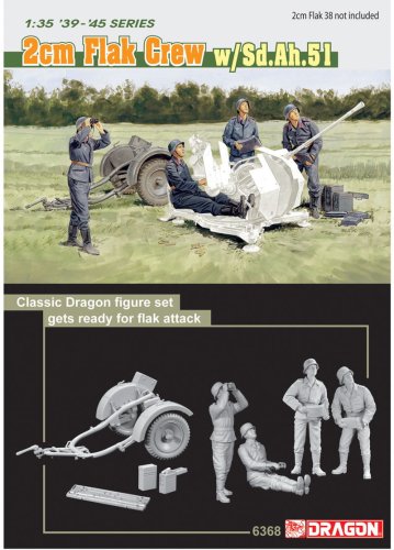 Przejdź do produktu DRAGON 6368 - 1:35 2cm Flak Crew w/Sd.Ah.51