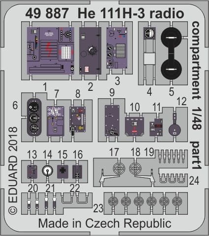 Przejdź do produktu EDUARD 49887 - 1:48 He 111H-3 radio compartment
