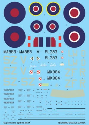 Przejdź do produktu TECHMOD 32048 - 1:32 Supermarine Spitfire Mk.IX