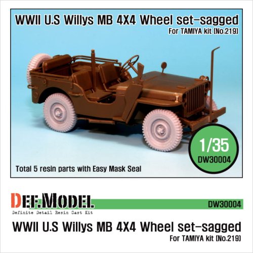 Przejdź do produktu DEF MODEL DW30004 - 1:35 WWII U.S Willys MB Wheel set