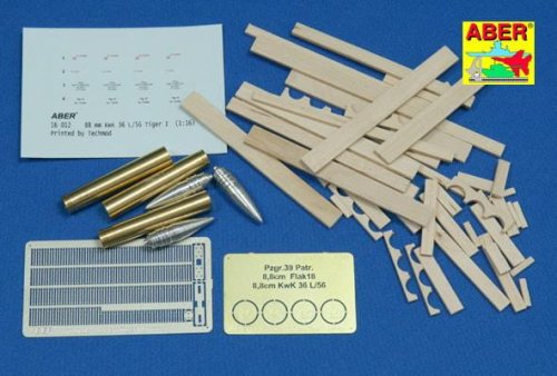 Przejdź do produktu ABER 16012 - 1:16 8,8 cm Tiger I A/T Ammo with wooden box