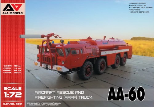 Przejdź do produktu A&A MODELS 7201 - 1:72 AA-60 Aircraft Rescue & Firefighting (ARFF) Truck