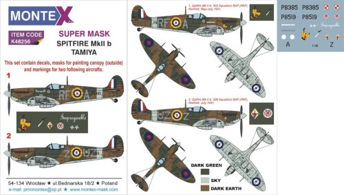 Przejdź do produktu MONTEX K48256 - 1:48 Spitfire Mk.II b