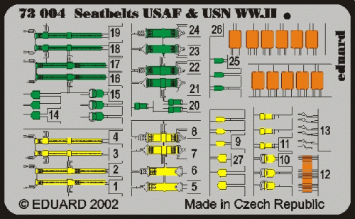 Przejdź do produktu EDUARD 73004 - 1:72 Seatbelts USAF & USN WWII