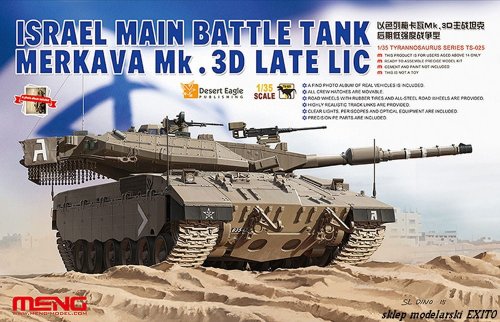 Przejdź do produktu MENG MODEL TS025 - 1:35 Israel Main Battle Tank Merkava Mk.3D Late LIC