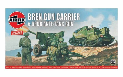 Przejdź do produktu AIRFIX 01309V - 1:76 Bren Gun Carrier & 6pdr Anti-Tank Gun - Airfix Vintage Classics
