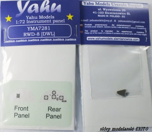 Przejdź do produktu YAHU YMA7281 - 1:72 RWD-8 ( DWL ) tablica przyrządów