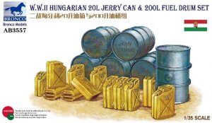 BRONCO AB 3557 - 1:35 Hungarian 20L Jerry Can & 200L Fuel Drum