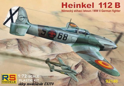 Przejdź do produktu RS MODELS 92140 - 1:72 Heinkel 112 B