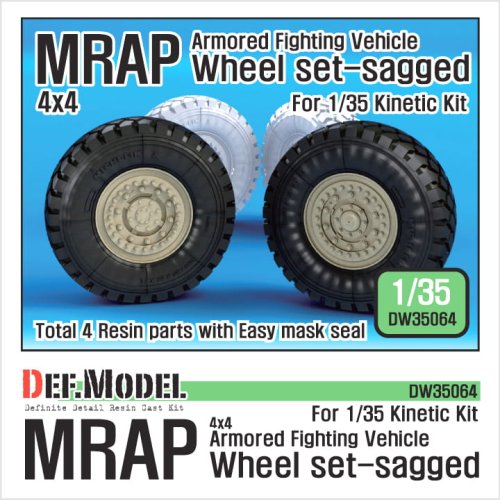 Przejdź do produktu DEF MODEL DW35064 - 1:35 MRAP Sagged Wheel set