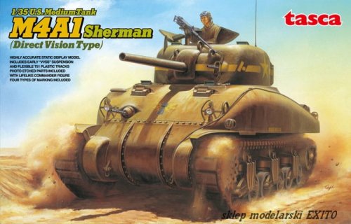 Przejdź do produktu ASUKA (TASCA) 35025 - 1:35 U.S. Medium Tank M4A1 Sherman (Direct Vision Type)