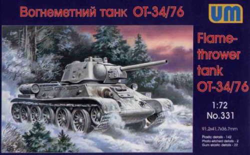Przejdź do produktu UNIMODELS 331 - 1:72 Flame-Throwing Tank OT-34 ( T-34/76)